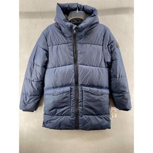 Michael Kors Coat kids Sz 14/16 Hooded Puffer Jacket in Midnight Blue Warm.